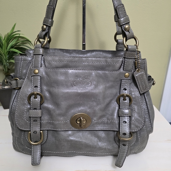 COACH | Legacy Garcia Grey Leather Shoulder Bag - Picture 2 of 13